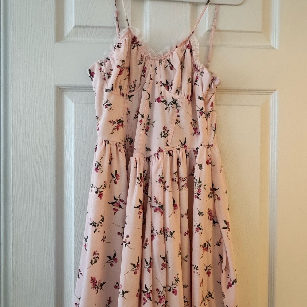 Floral Pink Kids Dress